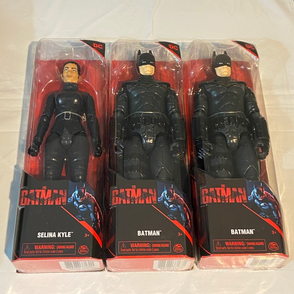 The Batman (2022) 2 Batman + Selina Kyle 12” Action Figures - Picture 1 of 6